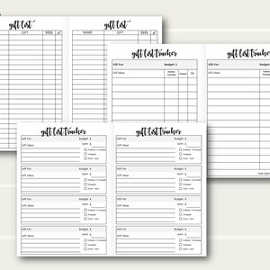 A5 TN List Printables, Travelers Notebook Printable Inserts, A5 TN ...
