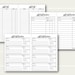 A5 TN List Printables, Travelers Notebook Printable Inserts, A5 TN ...
