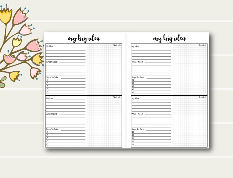 B6 TN List Printables B6 Tn Planner Printable Inserts B6 Etsy