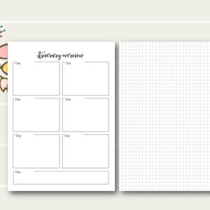 A5 TN Vacation Planner Printable Insert, A5 Tn Travelers Notebook, A5 ...