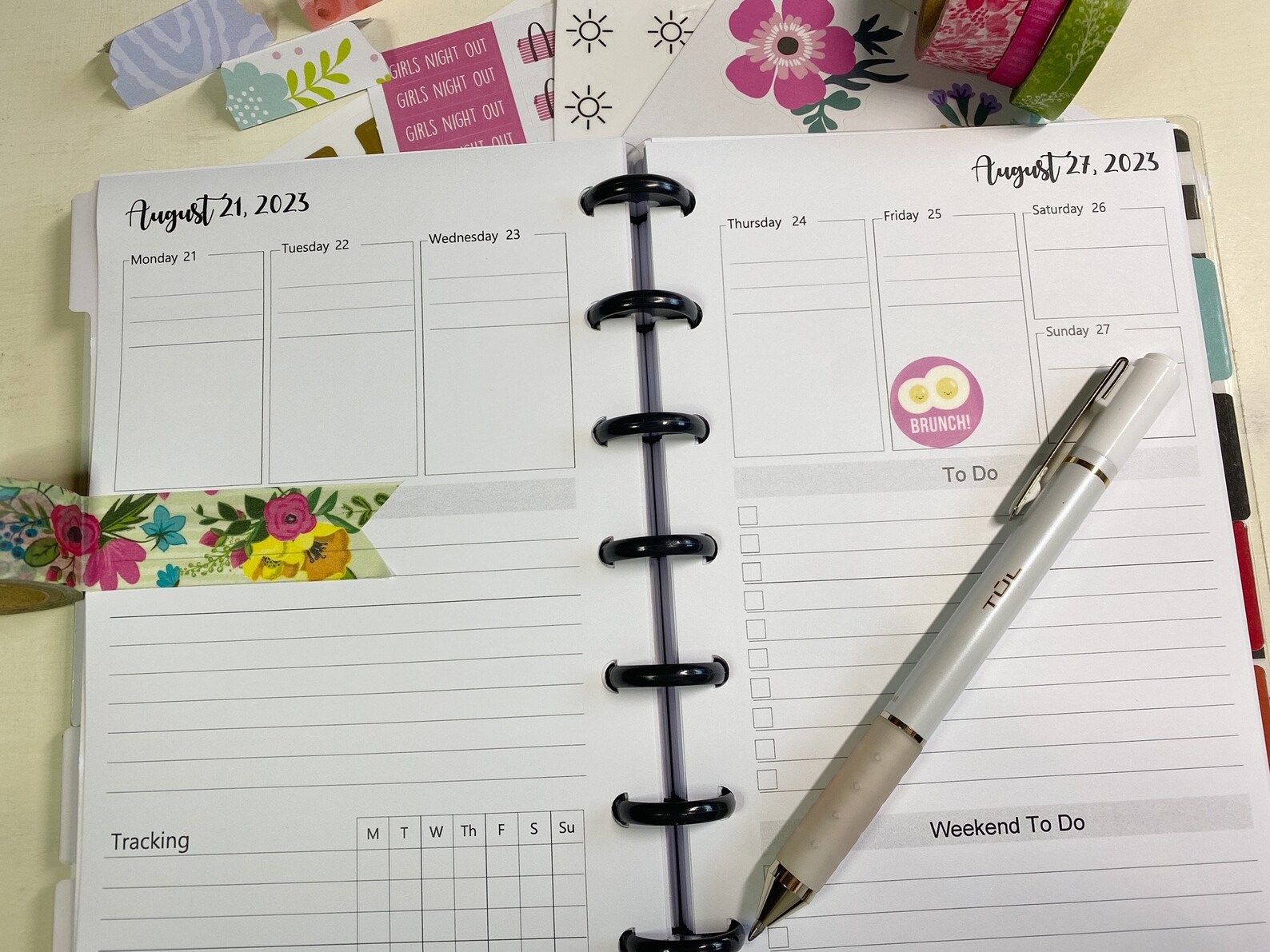 PRINTED 2023 Happy Planner Mini Weekly Insert Happy Planner Etsy