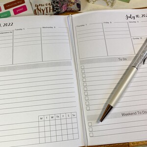 2024 B6 TN Weekly Planner Printable, B6 Slim Tn Weekly Planner Insert ...