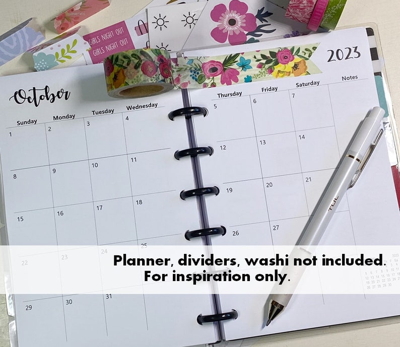 2026 Happy Planner Mini Månadsutskrivbar, Happy Planner Mini Bilaga, Happy Planner Mini Månadsbilaga, 2026 Happy Planner Mini Bilaga bild 7