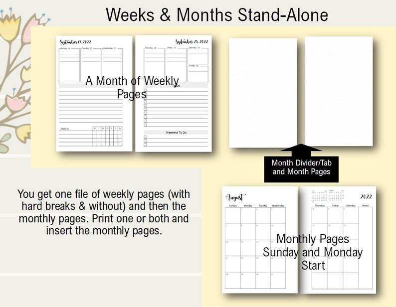 2024 Happy Planner Mini Weekly Printable Weekly Planner Etsy