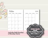 2026 Happy Planner Mini Monthly Printable, Happy Planner Mini Inserts, Happy Planner Mini Monthly Insert, 2026 Happy Planner Mini Inserts
