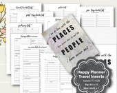 Travel Planner Printable, Vacation Planner Insert, Travel Planner Printable, Planner Inserts, A5 planner insert, Half Page, Filofax, Kikki K