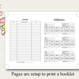 Finance Travelers Notebook, A5 TN Finance Inserts, B6 TN Budget Planner ...