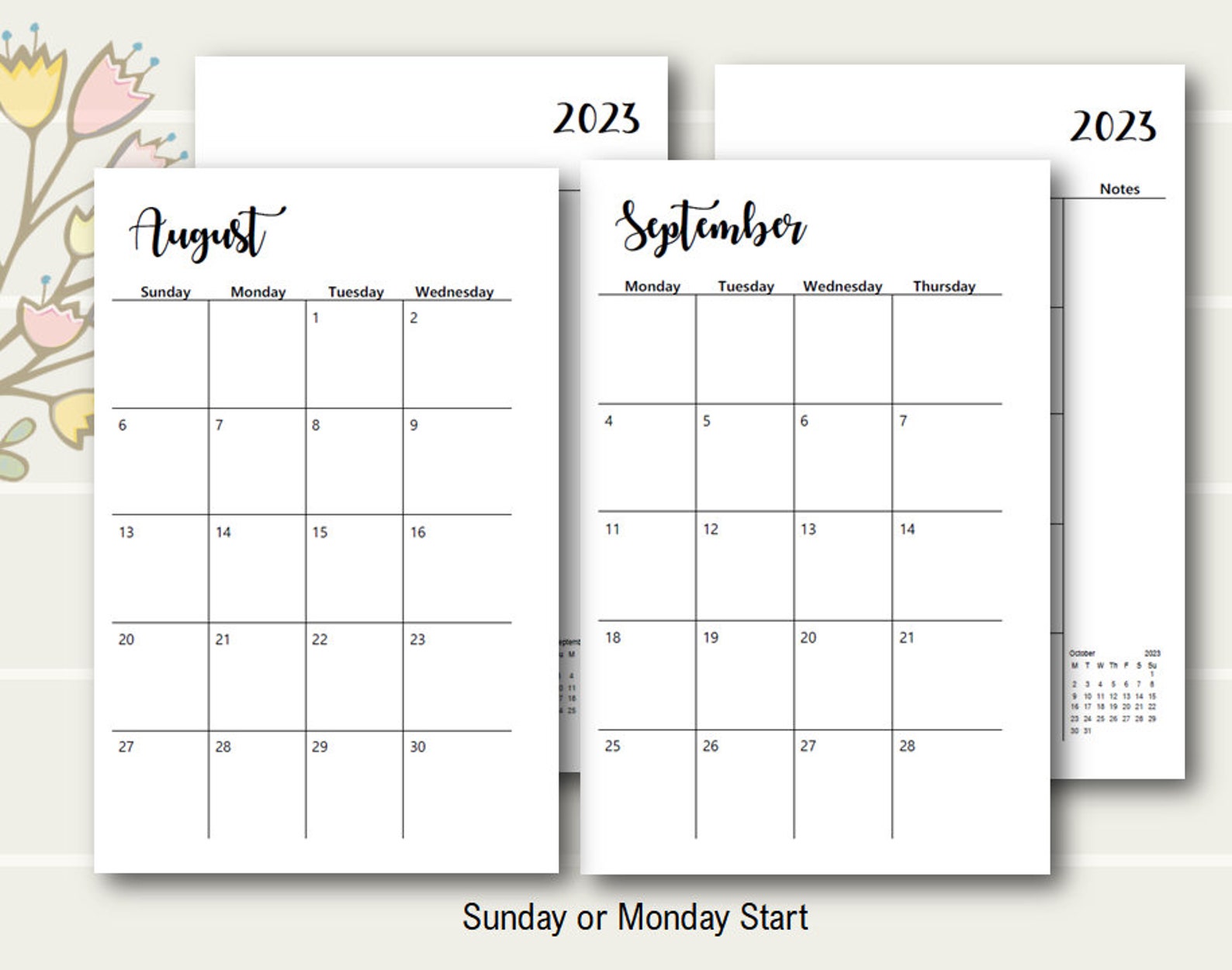 PRINTED 2023 Happy Planner Mini Weekly Insert Happy Planner Etsy