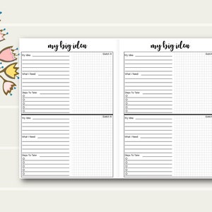 A5 TN List Printables, Travelers Notebook Printable Inserts, A5 TN ...