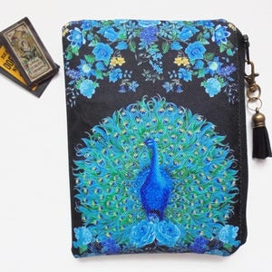 Mama Geschenke, Fan Peacock drucken, Nähen Tasche, Reißverschluss Brieftasche, Kometen Tasche, Reißverschluss Geldbörse, kleine Tasche.