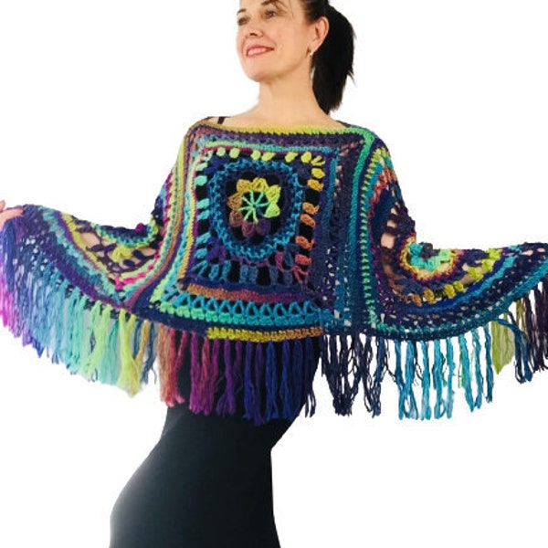 lightweight poncho shawl