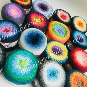 Flowers Vivid by Yarnart Yarn 250gm soft Cotton  gradient wool knitting crochet