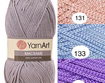 Yarn YarArt MACRAME Yarn, Cord Yarn, Macrame yarn, Crochet Rugs, Rug Yarn, Macrame Cord, Macrame Rope, Macrame Bag