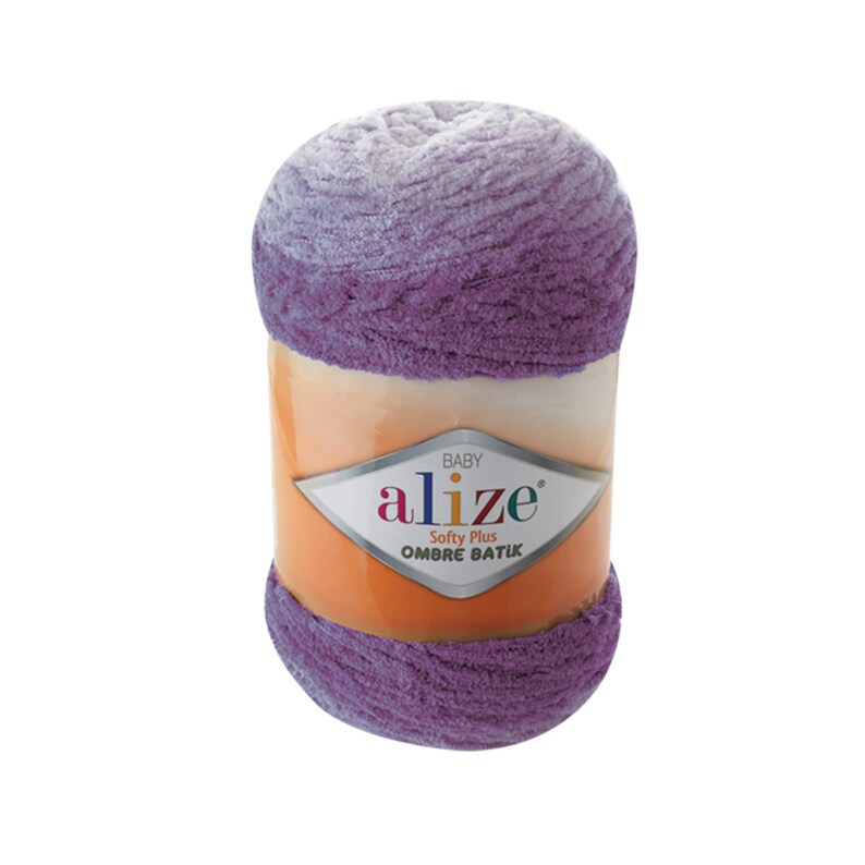Yarn Alize SOFTY PLUS OMBRE Batik Yarn Plush Yarn Gradient Yarn Bulky Yarn Multicolor Yarn Chunky Yarn Baby Rainbow Yarn Color Mix