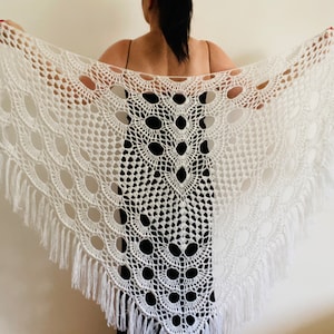 White wedding shawl fringe mohair bridal cover up bridesmaid capelet bridal wrap wedding stole lace shawl boho cotton crochet cover up