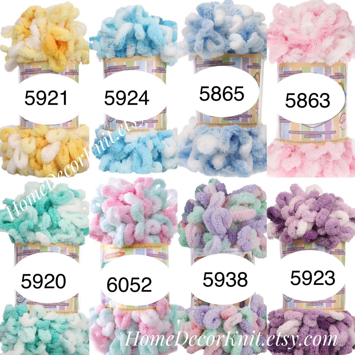 Yarn ALIZE PUFFY COLOR Yarn Gradient Baby Rainbow Blanket Etsy