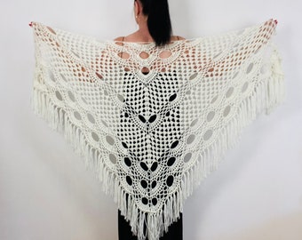 USA White cotton bride shawl fringe organic cotton bridal women shoulder wrap wedding bridesmaid triangle soft summer shawl beige blue 77