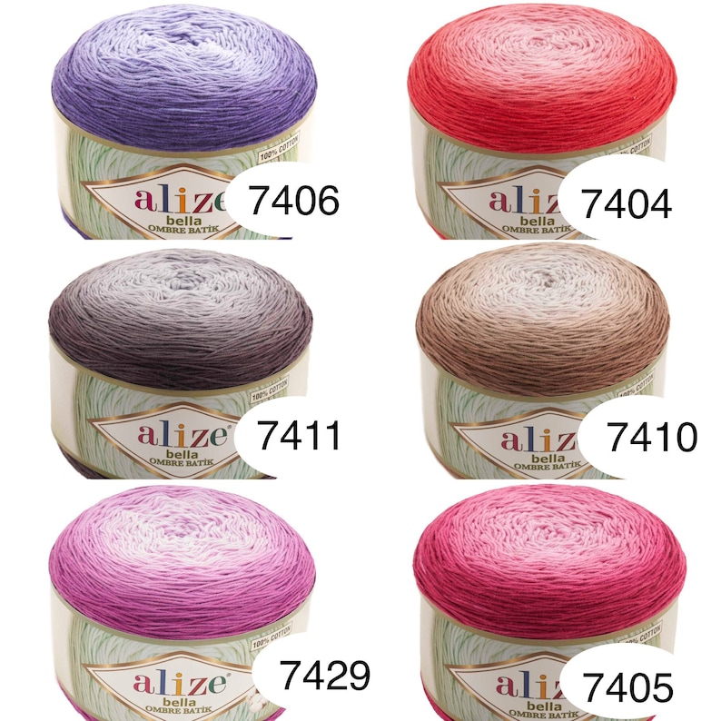 Белла омбре батик ализе карта цветов