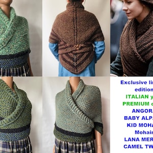 from USA Outlander Claire rent celtic shawl green triangle alpaca wool shawl knit shoulder wrap sontag winter inspired Carolina Shawl 33