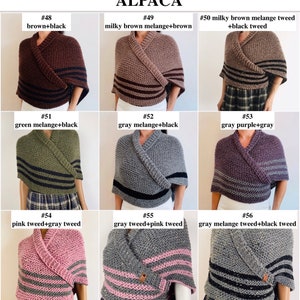 Alpaga Outlander Claire châle cadeaux écharpe chaude en tricot de laine Sassenach sontag louer châle saison 5 6 7 cadeau d'anniversaire de femme maman des États-Unis image 7