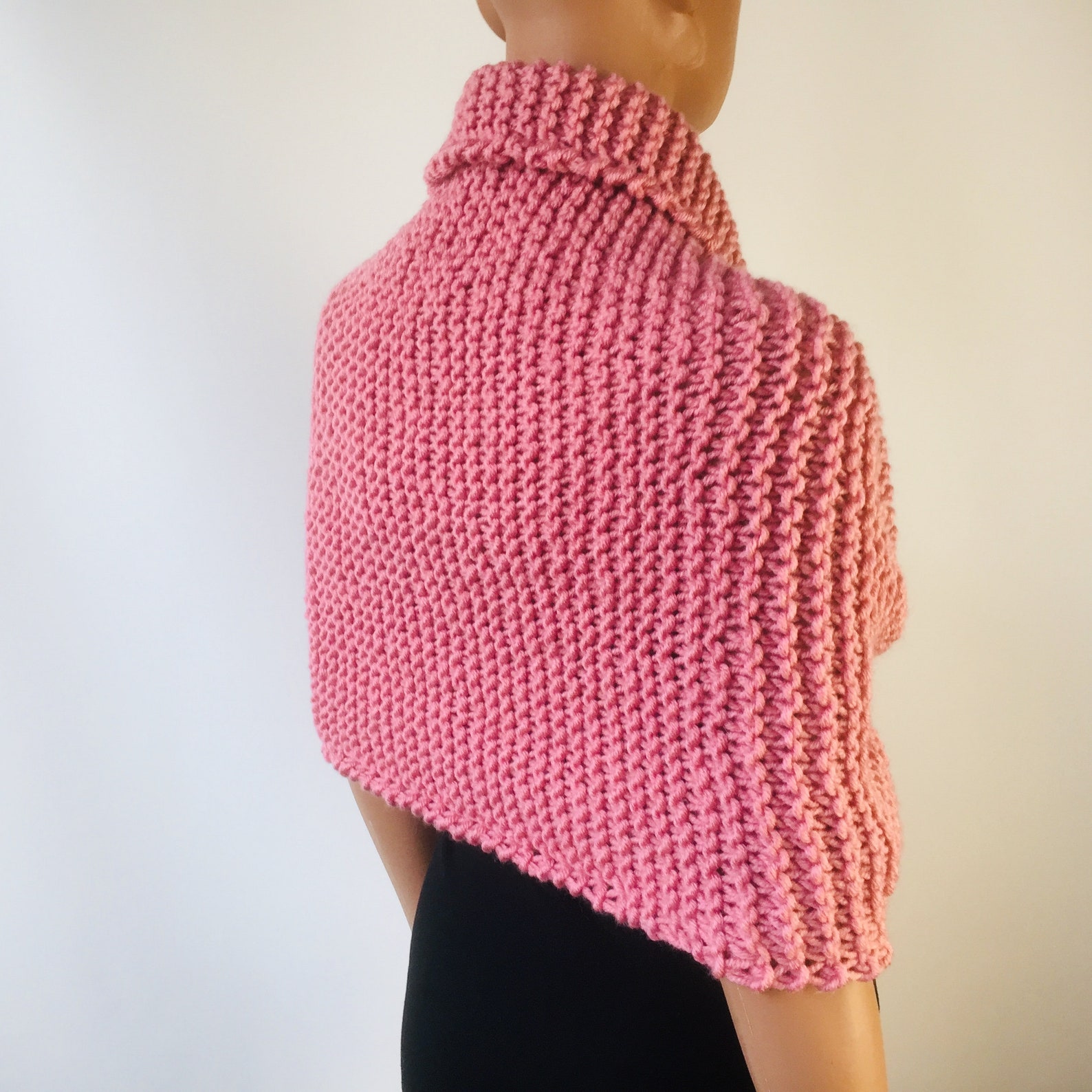 Blush shrug blush wedding bolero knit pink bolero pink | Etsy