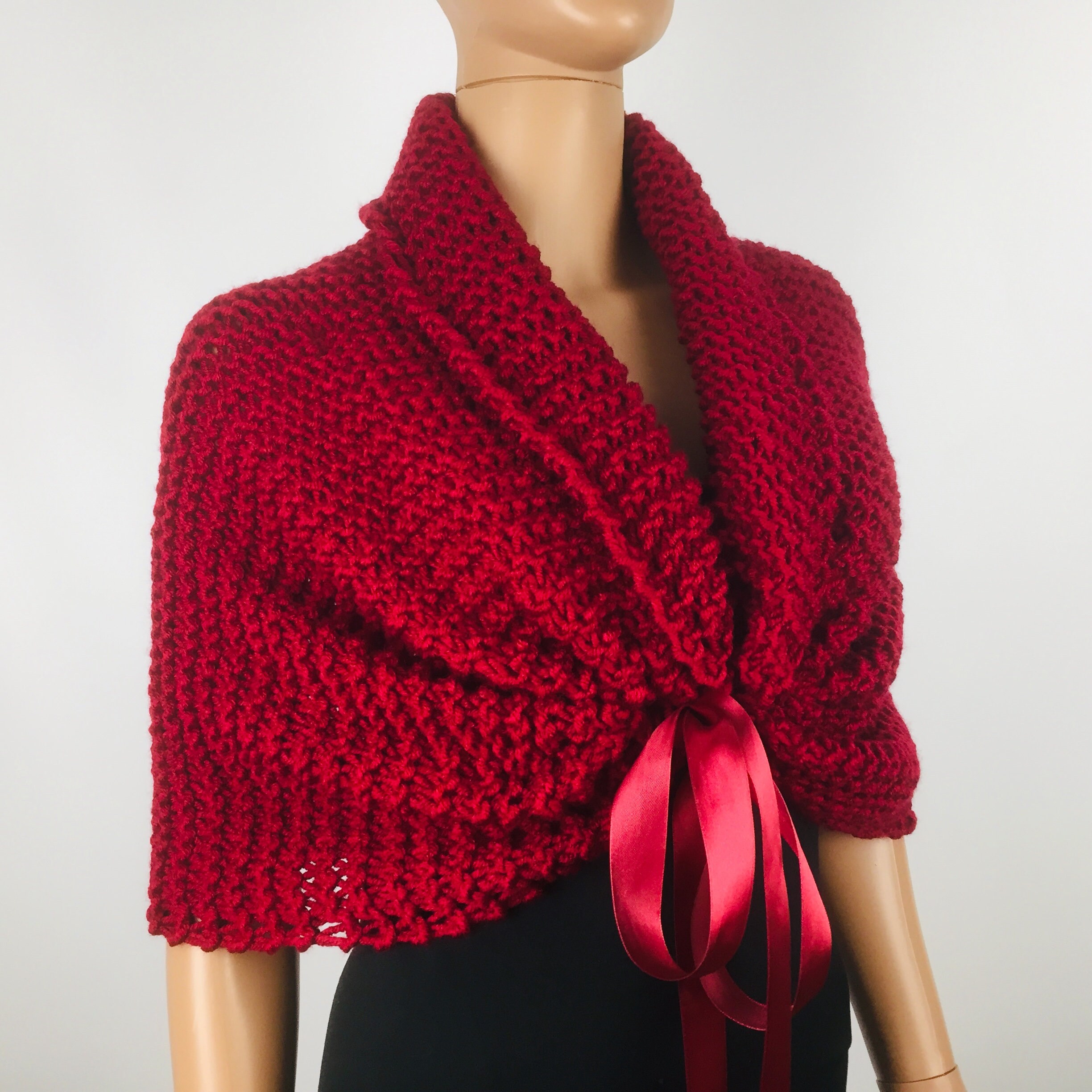 Burgundy bolero shrug Wedding Stole burgundy shawl cover up | Etsy