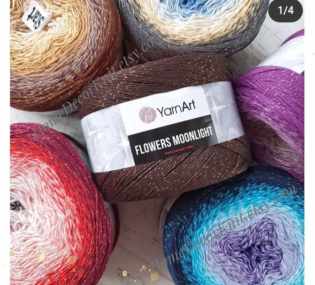 Moonlight Multicolor yarn for crocheting blankets