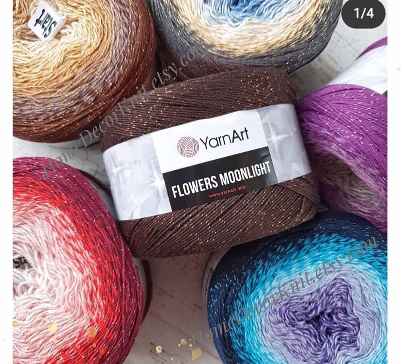 Yarn FLOWERS MOONLIGHT Yarnart Gradient 260 G 1000 Meters