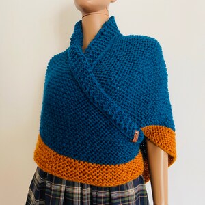from USA Navy Blue Outlander Shawl Alpaca, Brown Claire Shawl, celtic shawl, sontag shawl Beige Wool Triangle Shawl knit , Black Gray shawl