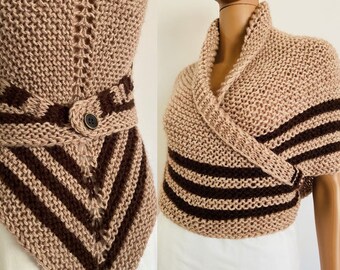 Brown Outlander Claire Shawl, Plus Size Costume Shoulder Wrap