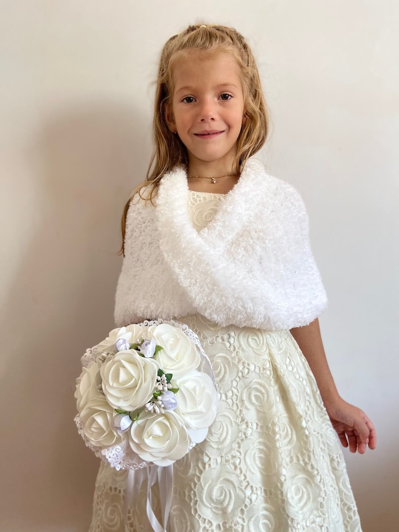 White fur bridal wrap Clearance