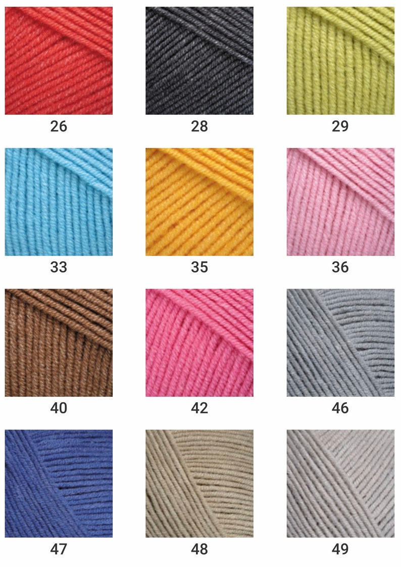 Hilo yarn YARNART JEANS hilo algodón acrílico hilo Etsy