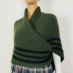 from USA Green Outlander Shawl Wool Brown Striped Triangle Shawl Inspired Claire&#39;s Carolina S4 Drums of Autumn Claire Fraser Black Gray