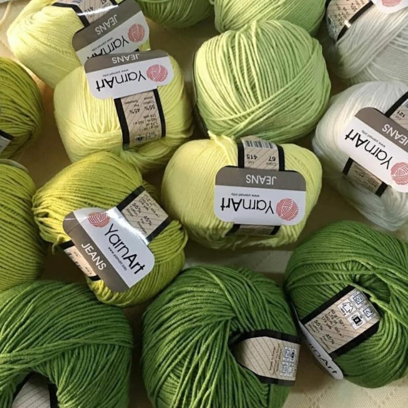 YARNART JEANS yarn cotton acrylic yarn Hypoallergenic yarn Etsy