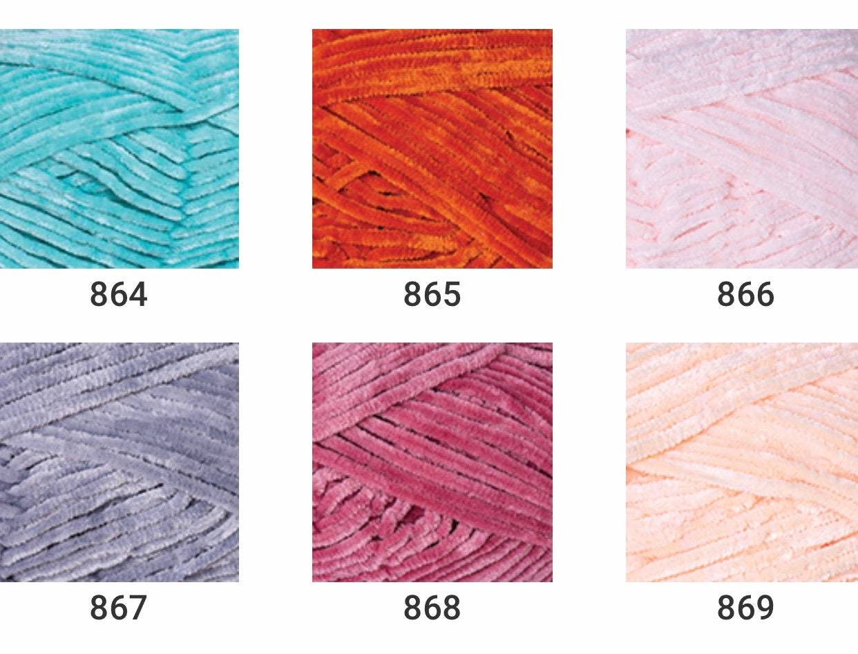 Yarn YARNART VELOUR Yarn Velvet Yarn Velour Yarn Plush Etsy