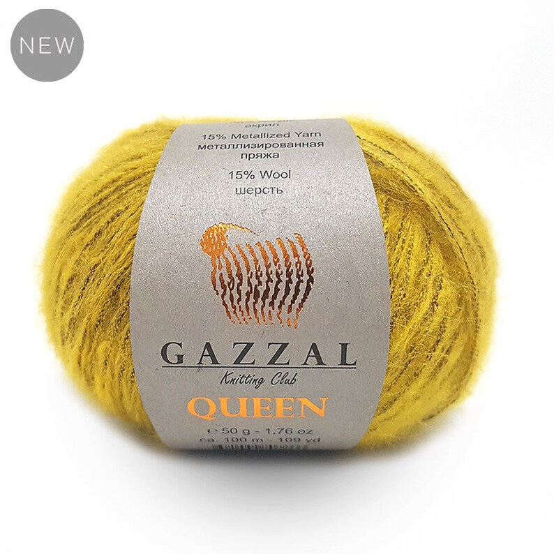 Yarn GAZZAL QUEEN Yarn Wool Yarn Metallic Yarn Knitting Scarf Cardigan Poncho Crochet Pullover Shawl Sweater Hat