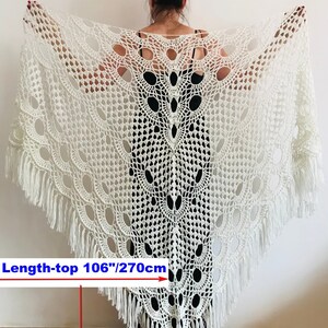 Black Wedding Shawl Fringe Wool Bridal shoulders wrap Shawl Plus Size Bride Shawl Crochet Women stole Evening Shawl Size 3