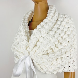 from USA White wedding shawl bridal bolero capelet bridal cape bridesmaid shrug bridal wrap bride ivory evening wrap wedding cover up 77