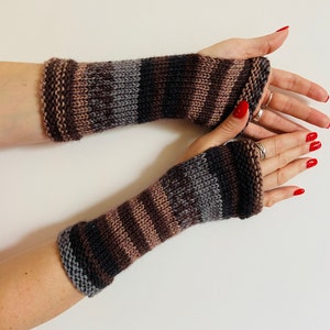 Alpaca Outlander Claire Mittens, Wool Mittens Woman Fingerless Gloves, Knit Gloves Claire Fraser, Outlander gifts wife mom 88