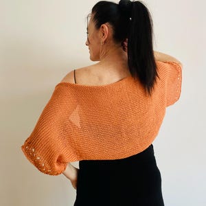 orange shrug for dresses Alluring Orange Color Printed Work With Long Shrug Indo Western Lehenga XS(34) / GEORGETTE / Orange