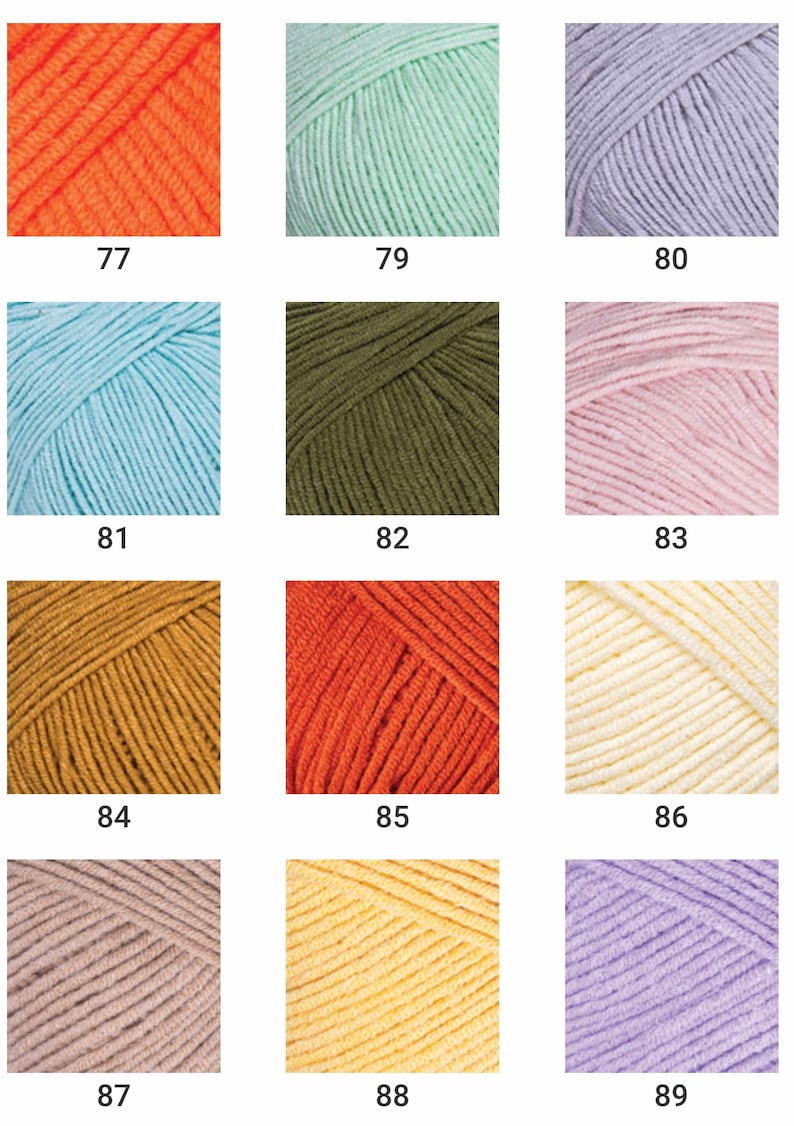 Hilo yarn YARNART JEANS hilo algodón acrílico hilo Etsy