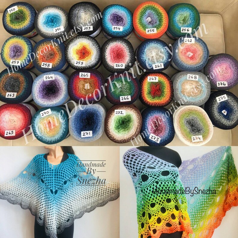 Yarn SET 4567 Yarnart Flowers VIVID 250g 1000 Meters Cotton Etsy