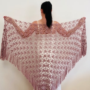 Powder cotton shawl fringe Beige bride women shoulder wrap Pink wedding summer wrap bridal Cream bridesmaid wrap evening stole