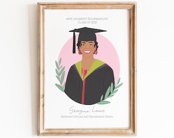 Custom Graduation gift, Personalised grad print, University, Pandemic Grad, College Graduate, Class of 2021, Congratulations, Letterbox gift