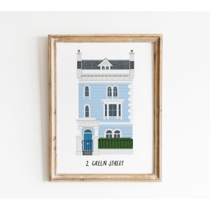 House Portrait, A4 A5 Print, Custom House Illustration, Housewarming Gift, Home Portrait, New Home, Personalised, First Home, Special Place