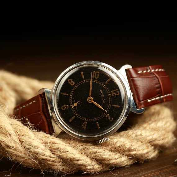 Soviet watch, Vintage Pobeda watch, USSR watch, m… - image 4