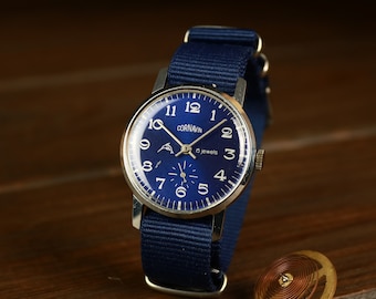 Reloj URSS, reloj soviético Cornavin, reloj Vintage Pobeda, reloj ussr para hombre, reloj mecánico, reloj retro