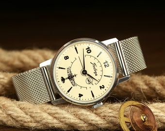 Reloj de la URSS, reloj soviético, reloj Vintage Pobeda, reloj de la URSS para hombre, reloj mecánico