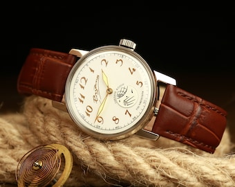 Reloj Sputnik, reloj Pobeda, reloj soviético, reloj URSS, reloj retro, reloj mecánico