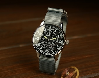 Reloj de aviador, reloj soviético, reloj militar Pobeda, reloj vintage para hombre, reloj de la URSS, reloj original